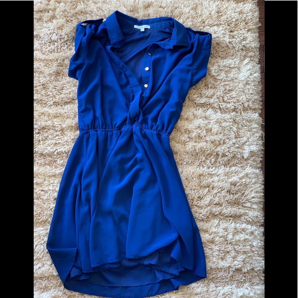 Sleeveless Navy Charolette Russe Dress